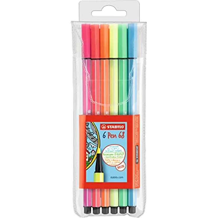 STABILO Pen 68 neon 6er Etui – Bild 1