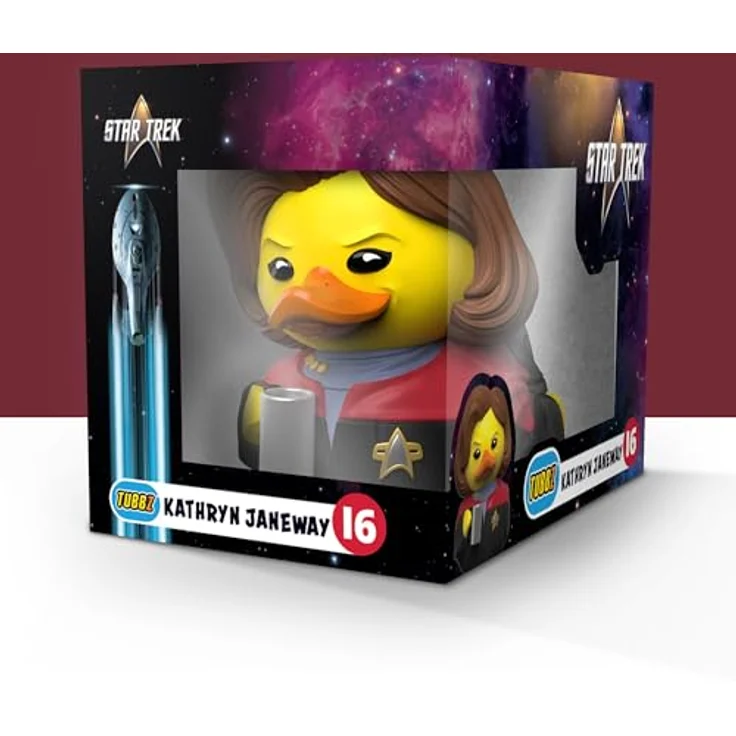 TUBBZ Sonderausgabe Kathryn Janeway, Sammelbare Vinyl-Gummiente Figur, 9 cm groß, offizielles Star Trek Merchandise – Bild 2