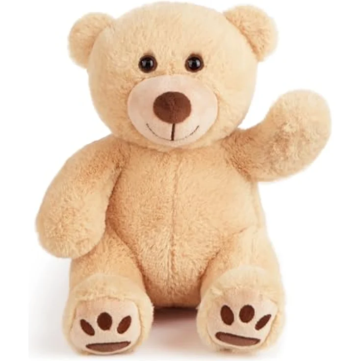 LotFancy Teddybär Plüschtier 20 cm, kleiner brauner Teddy aus weichem Plüsch, ideales Geschenk für Kinder und Freundinnen – Bild 1