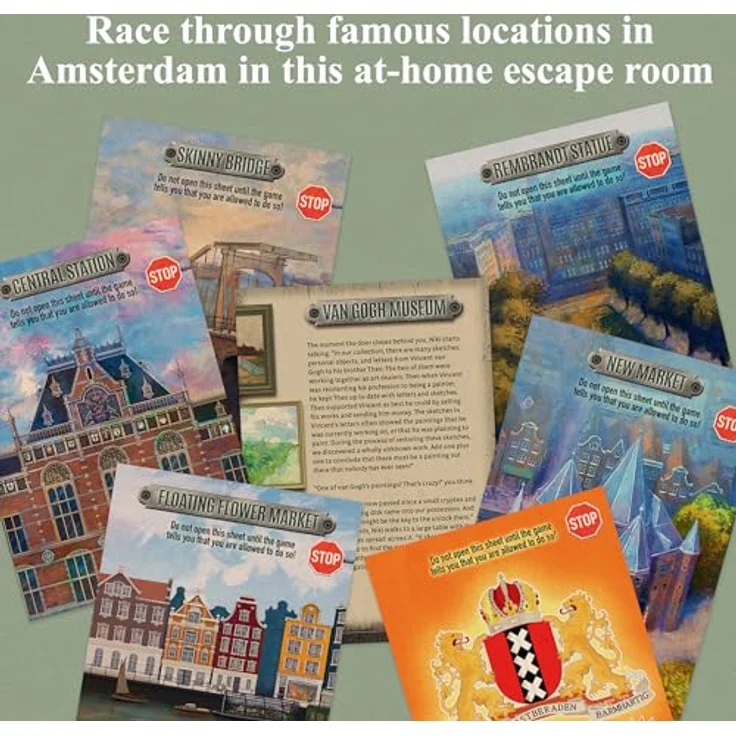 Thames & Kosmos EXIT: The Hunt Through Amsterdam, Escape Room Kartenspiel für 1-4 Spieler, 12+ Jahre, inklusive 88 Karten und Decoder-Disk, ideales Familienspiel – Bild 3