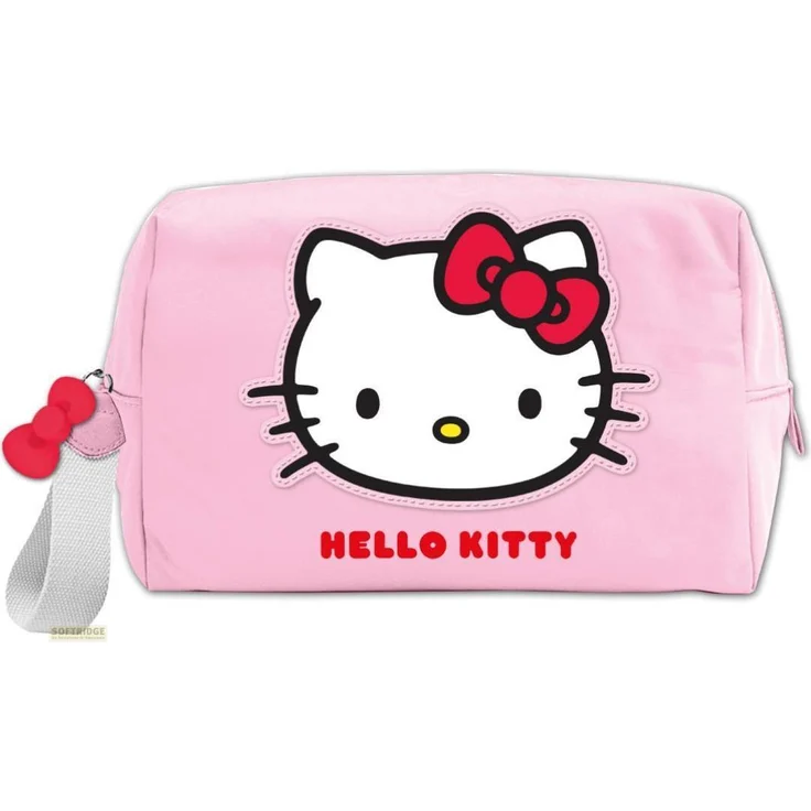 Cerda Kosmetiktasche Hello Kitty, Etui mit organisierten Fächern, ideal für Reisen, designert mit Hello Kitty Mustern