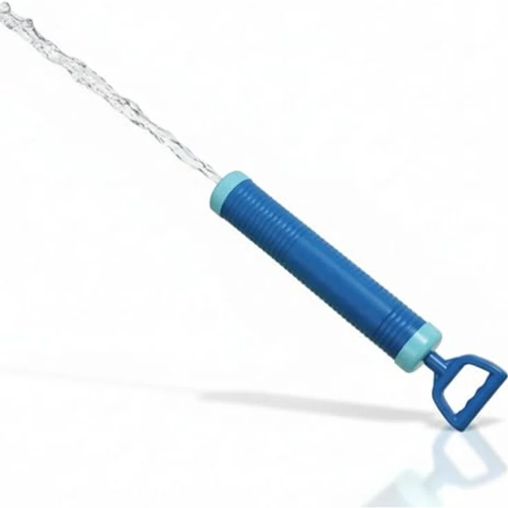 alldoro 60112 - Water Shooter ca. 55 cm, Wasserspritze Reichweite bis zu 12 Meter, Wasserkanone mit 190 ml Wassertank, Wasserspritzpistole für Strand, Garten und Freizeit, für Kinder ab 3 Jahren – Bild 2
