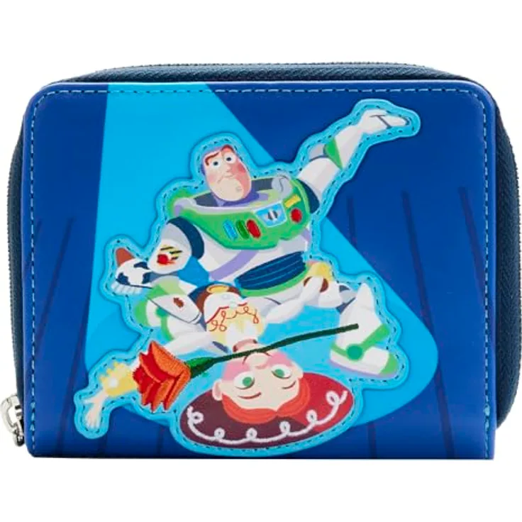 LOUNGEFLY Geldbörse Kinder Pixar Moments Toy Story Jessie & Buzz, Reißverschluss, Einheitsgröße, blau