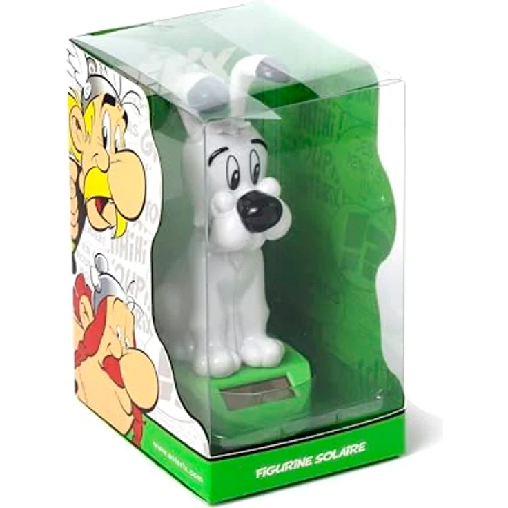 PUCKATOR Wackelfigur Idefix (Dogmatix) Asterix, Solarfigur für drinnen und draußen mit Wackelkopf, detailgetreue Darstellung – Bild 2