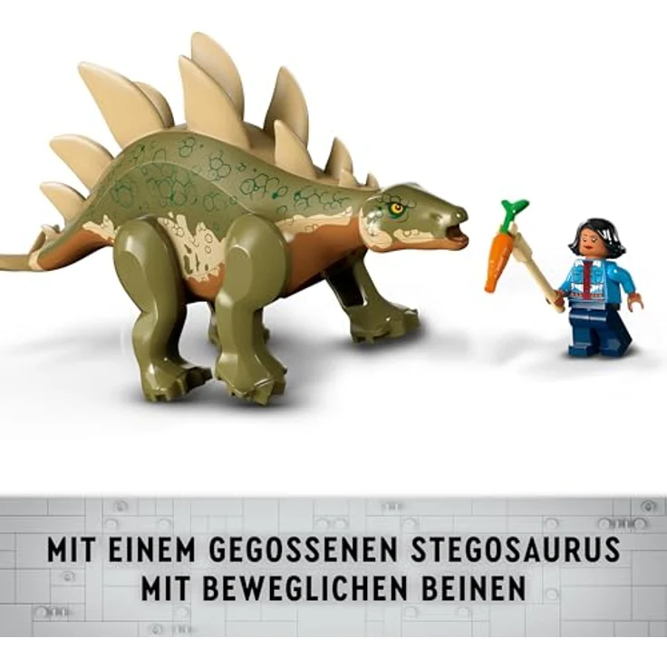 LEGO Jurassic World Dinosaurier-Missionen: Entdeckung des Stegosaurus, Abenteuer-Spielset für Jungen und Mädchen ab 6 Jahren, Geschenk für Fans von Ben und Sammy 76965, inklusive Spielzeug-Stegosaurus und Geländewagen - Preisvergleich – Bild 3