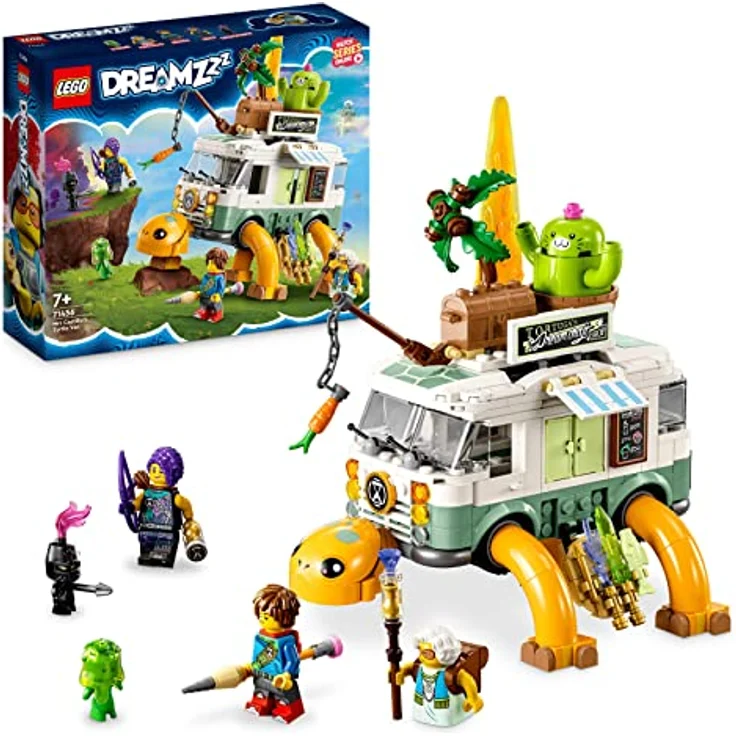 LEGO 71456 DREAMZzz Mrs. Castillos Schildkrötenbus, baue das Wohnmobil-Spielzeug aus der TV-Show auf 2 Arten, mit Figuren Mateo, Zoey und Z-Blob, Spielzeug für Kinder ab 7 Jahren – Bild 1