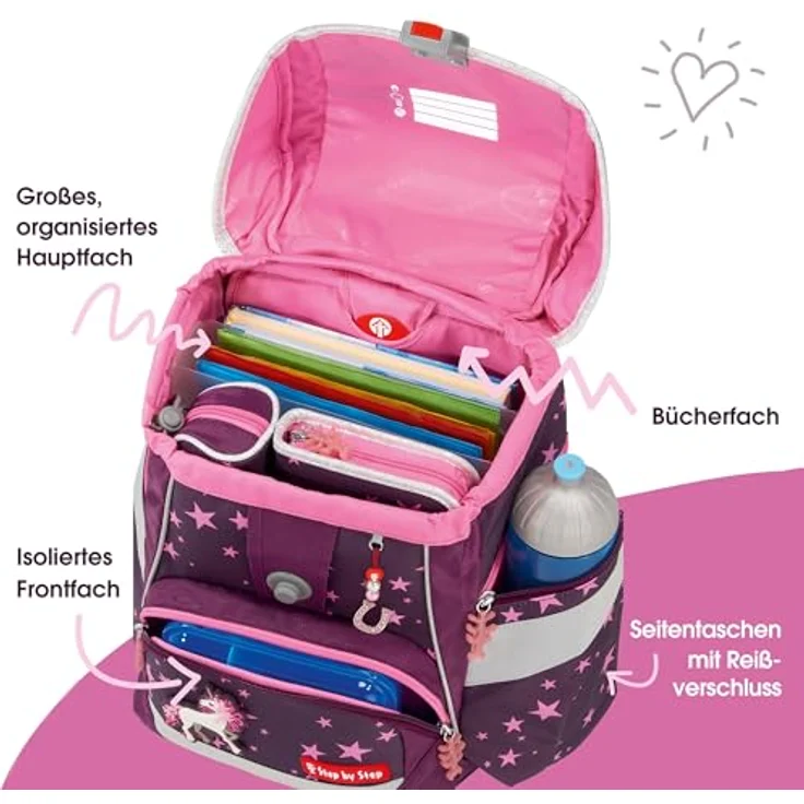 Step by Step 2in1 Plus Schulrucksack-Set 6tlg. unicorn – Bild 6