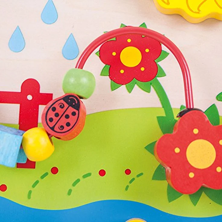 Bigjigs Toys Blumiges Aktivitätsstation – Bild 3