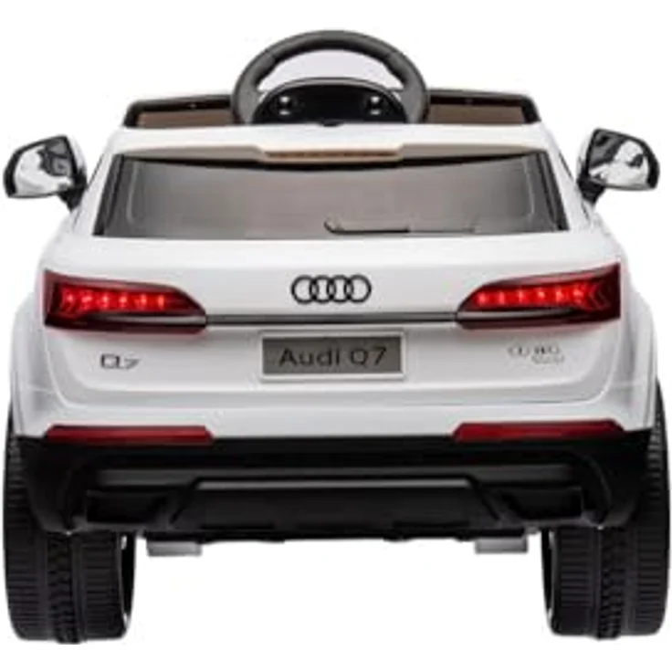 schnaeppchenmeile-online Elektro-Kinderauto Audi Q7, 2 Motoren, LED-Beleuchtung, Fernbedienung, Audio Modul, weiß – Bild 12