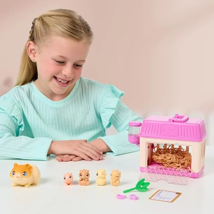 Moose Toys LITTLE LIVE PETS - Mama Surprise Mini Spielset Hamster, interaktives Spielzeug mit magischem Baby-Feature und süßen Accessoires – Bild 3