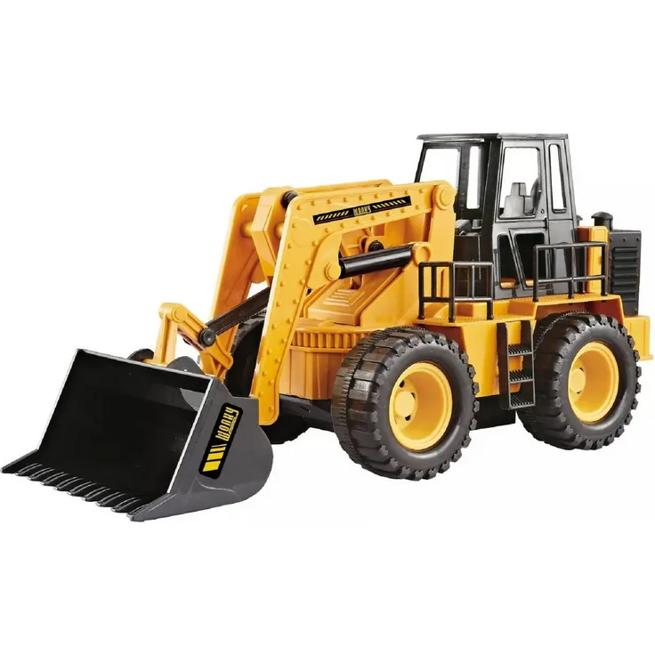Jollity RC-Bagger für Kinder, ferngesteuertes Raddozer-Fahrzeug mit beweglichen Teilen, ideal für drinnen und draußen