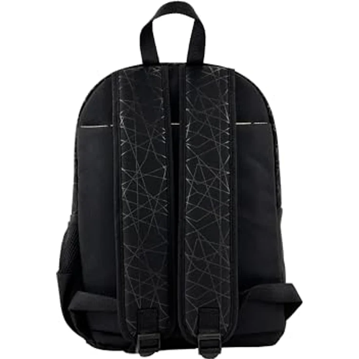 POKÉMON Schulrucksack mit 2 Fächern, seitlichen Netzfächern und gepolsterten Schultergurten, Schwarz/Rot – Bild 4