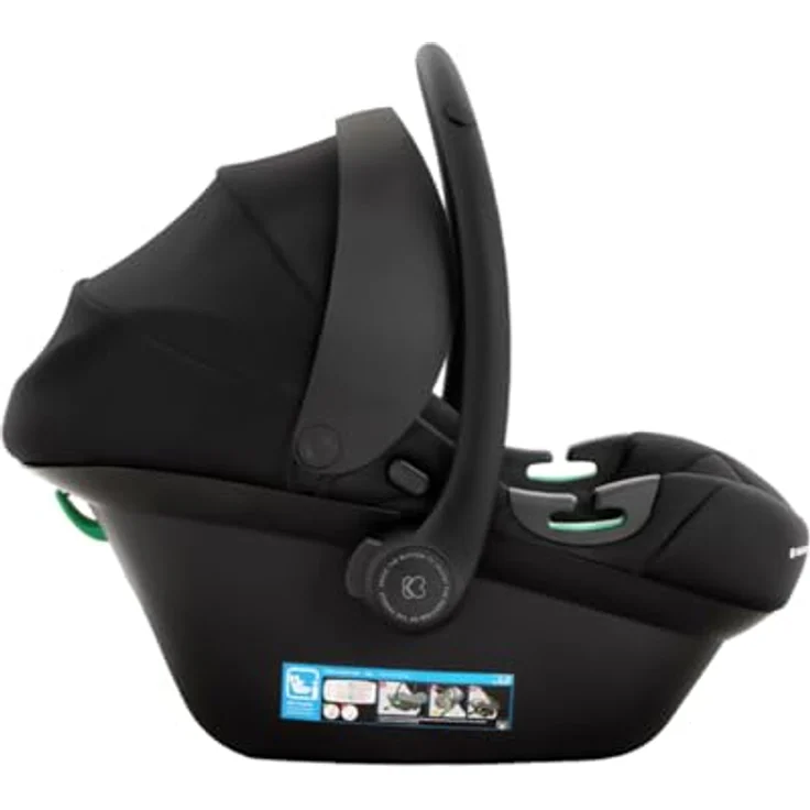 Kikkaboo Babyschale Babyschale i-Prime i-Size, bis 13 kg (40 - 87 cm) Gruppe 0+ Kopfstütze verstellbar, Memory-Schaum, schwarz – Bild 4