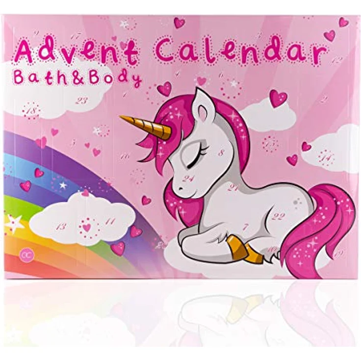 Accentra Beauty-Adventskalender Unicorn - Kosmetik Adventskalender für Frauen, Mädchen, Pferde- & Einhorn-Fans, mit Badezusätzen, Body-Lotion, Duschgel & mehr - Preisvergleich – Bild 1