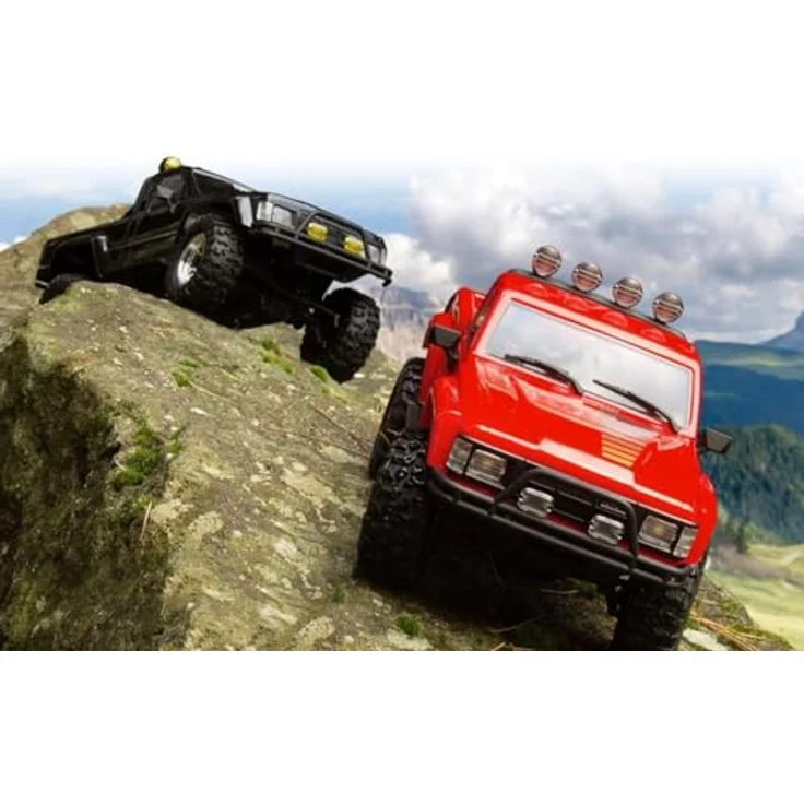 HPI Venture18 Flux 1985 Toyota Hilux SR5, RTR Crawler mit bürstenlosem Motor, 2-Gang-Getriebe und LED-Beleuchtung, rot – Bild 8
