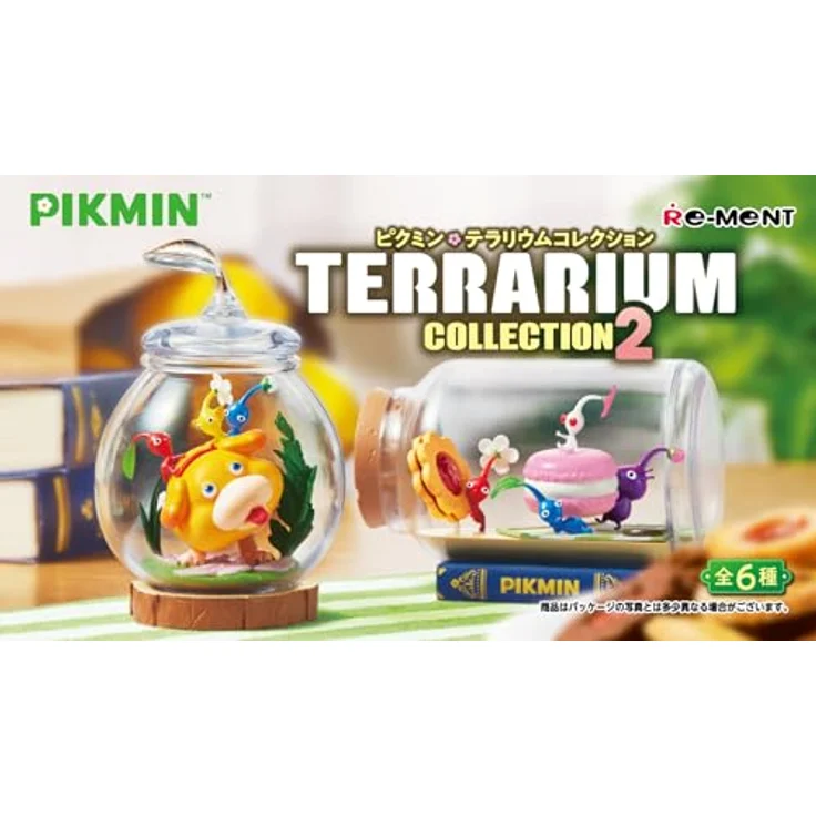 Re-Ment Pikmin Terrarium Collection 2, Sammelfigur in PVC und ABS, H 3,1 x B 5,5 x T 7,9 cm – Bild 3