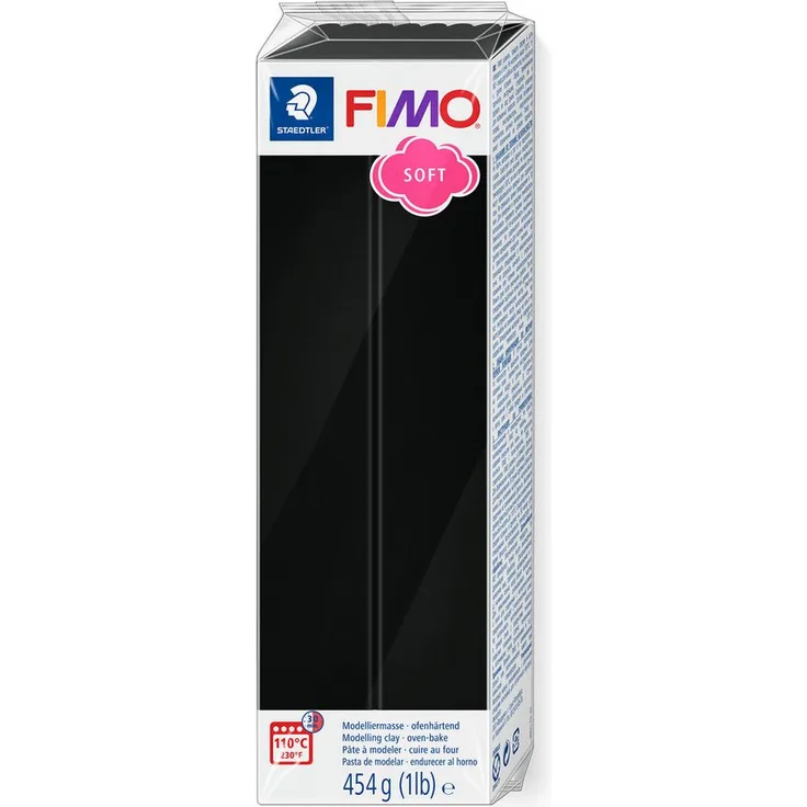 FIMO Modelliermasse soft Großblock, 454 g - Ideal für Schmuckanhänger und Figuren, geeignet für Einsteiger - FIMO