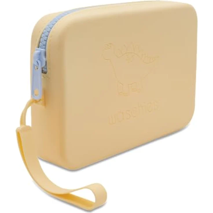 waschies "Travel Set Kids", nachhaltige & wasserabweisende Aufbewahrungstasche inkl. wiederverwendbarer, hypoallergener Waschpads für Unterwegs, Pastel Blue – Bild 3