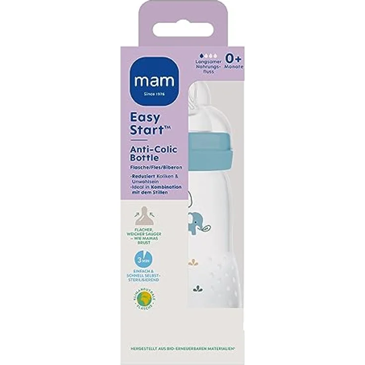 MAM Easy Start Anti-Colic matt, 260 ml, Elefant – Bild 2