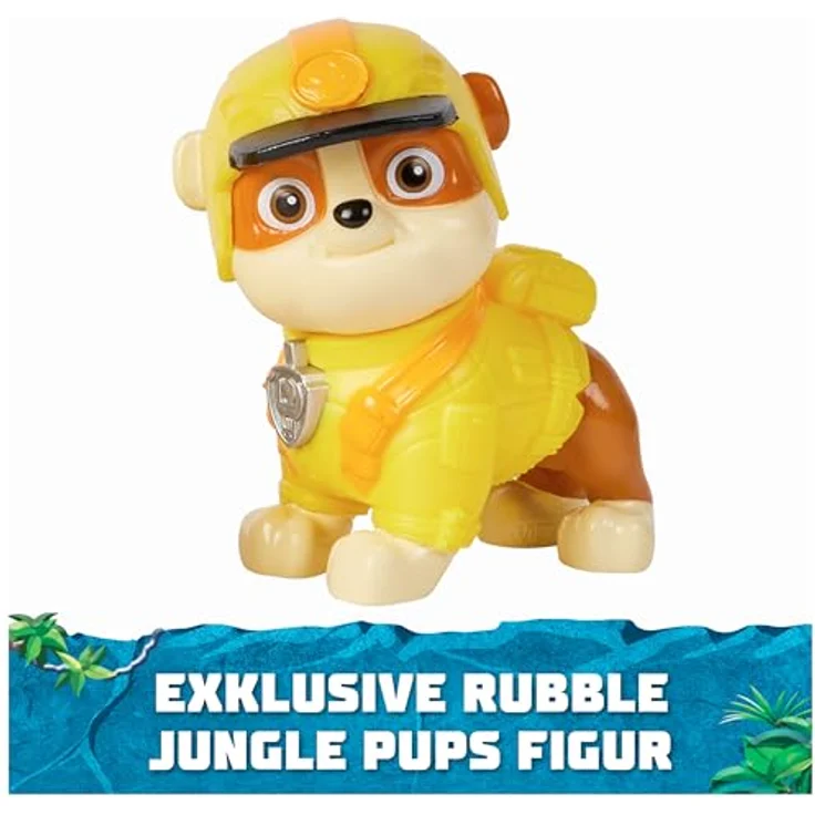 Spin Master Paw Patrol Jungle Pups, Spielzeug-Auto Nashorn-Dozer mit abnehmbarer Rubble-Figur – Bild 8