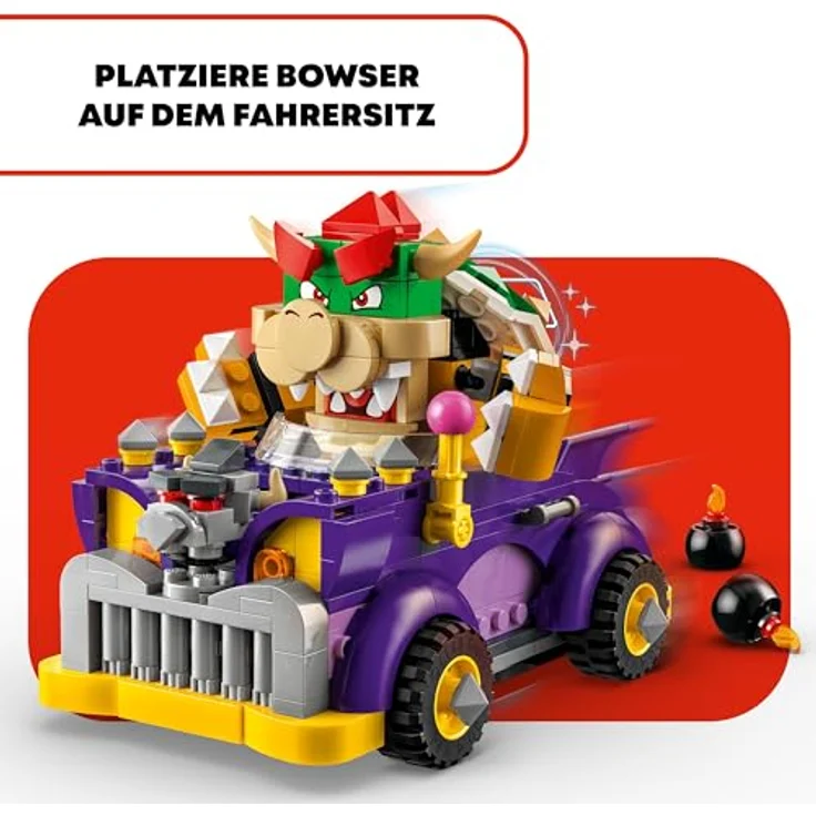 LEGO Super Mario Bowsers Monsterkarre – Erweiterungsset, Auto-Spielzeug mit Bowser-Figur für Jungs und Mädchen, Gamer-Geschenk zum Valentinstag oder Geburtstag für Kinder ab 8 Jahren 71431 – Bild 3