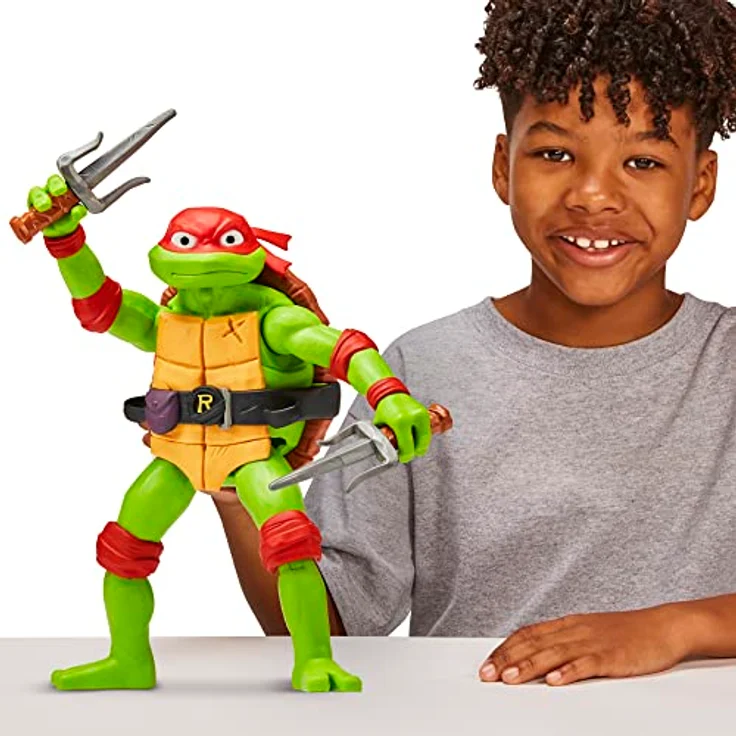 Boti Teenage Mutant Ninja Turtles - Giant Raphael Actionfigur, 30 cm mit 7 Gelenken und Doppel-Sais – Bild 2