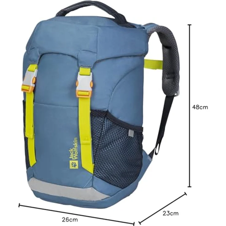 Jack Wolfskin Wanderrucksack Waldspieler, PFC-frei für Kinder ab 6 Jahren, hellblau, 16 Liter – Bild 2
