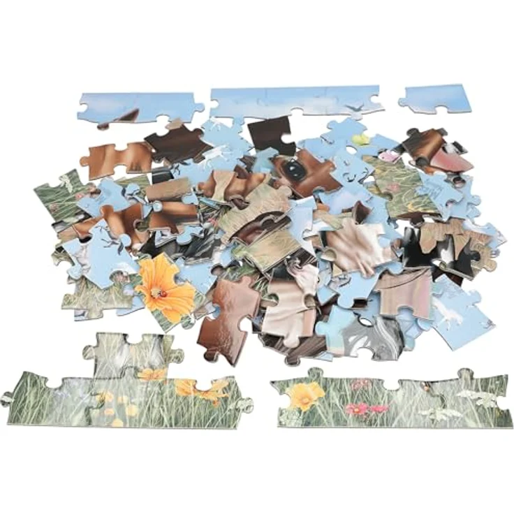Depesche 13205 Miss Melody - Puzzle 100 Teile, detailreiches Pferde Motiv, ca. 58 x 40 cm, Karton-Koffer mit Tragegriff – Bild 4