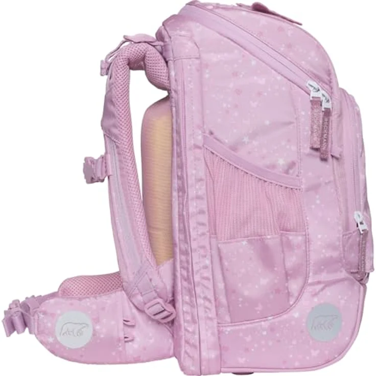 Beckmann Active Air FLX - 6-TLG. Set Rosie, Schulranzen mit wendbarer Vordertasche und innovativem Rückensystem – Bild 4