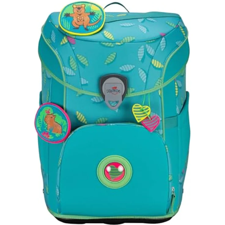 DerDieDas ErgoFlex Easy Exklusiv Superflash Schulranzenset 5-teilig Paradise, ergonomisch gepolstert, ideal für Schulanfänger, bunt – Bild 2
