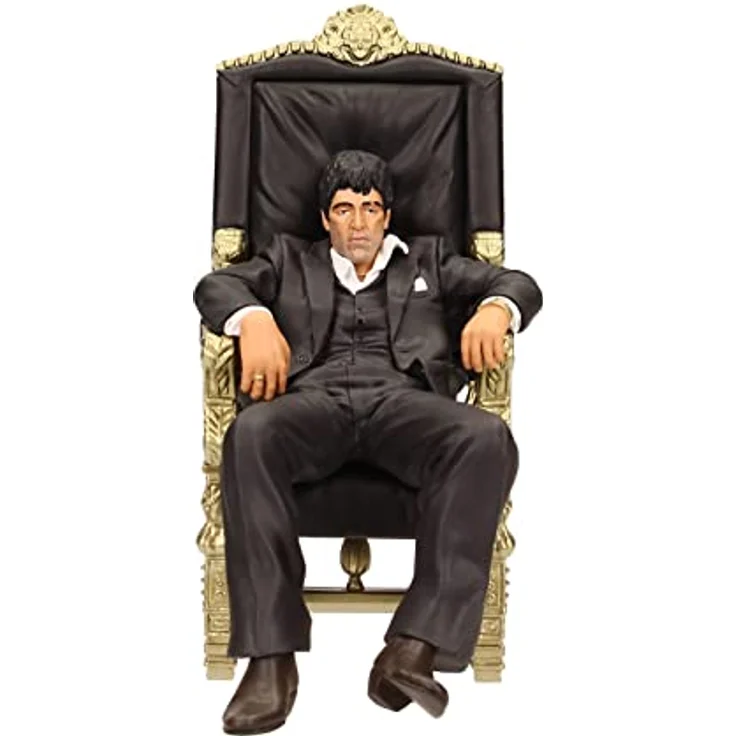 SD TOYS Scarface Tony Montana Figur, schwarz/Gold, 18 cm hoch aus 100% Kunststoff in Geschenkverpackung – Bild 2