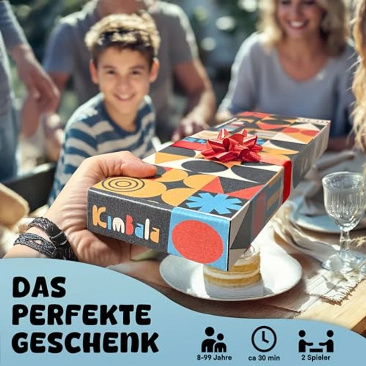 Spielario Kimbala Steinchenspiel Kalaha Mancala, Eichenholz, für 2 Spieler, inkl. Stoffbeutel und Anleitung – Bild 5
