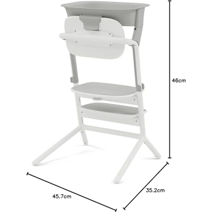 Cybex Lemo Learning Tower Set, Lernturm-Aufsatz für Lemo Hochstuhl, Suede Grey – Bild 9