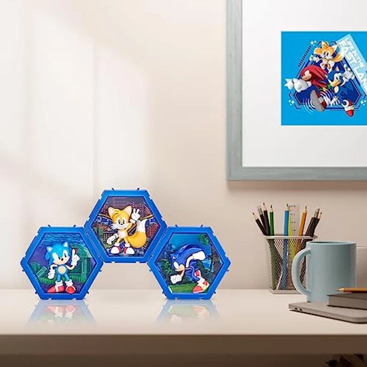 PODS 4D Classic Tails| Einzigartige verbindbare Wackelfigur zum Sammeln, die aus ihrer Welt in Ihre Welt platzt, Wand- oder Regaldisplay | Sonic Toys und Geschenke | Serie 1 Nr. 484 – Bild 3