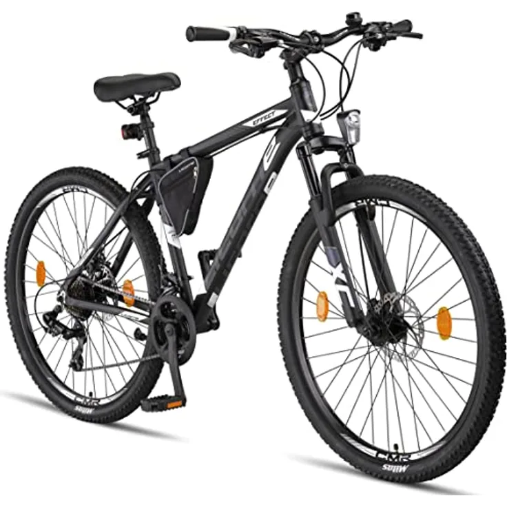 Licorne Bike Effect Premium Mountainbike Aluminium Scheibenbremse/V-Bremse Fahrrad für Jungen, Mädchen, Herren und Damen - 21 Gang-Schaltung - Herrenrad