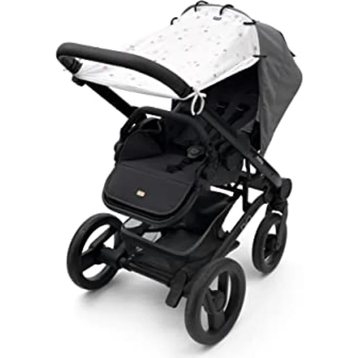 Dooky Universal Sonnenschutz, Wetterschutz für Babyschale, Kinderwagen,Buggy(UV-Schutz LSF40+, TÜV getestet, universelle Passform, stylisher Windschutz, Baby Erstausstattung),Twinkle Stars,DOOKY126620 – Bild 2