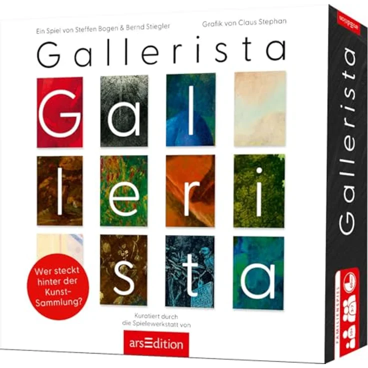 Ars Edition Gallerista, Brettspiel für 3-7 Spieler, Familienspiele mit Kunstwerken auf Postkarten, ab 10 Jahren, 60 Minuten Spielzeit – Bild 1