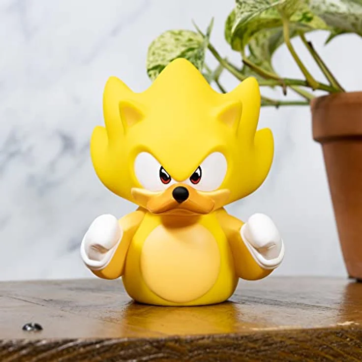 TUBBZ TUBBZ Box-Ausgabe Super Sonic, Sammler-Vinyl-Gummiente Figur, ca. 9 cm groß, offizielles Sonic Der Hedgehog Merchandise – Bild 4