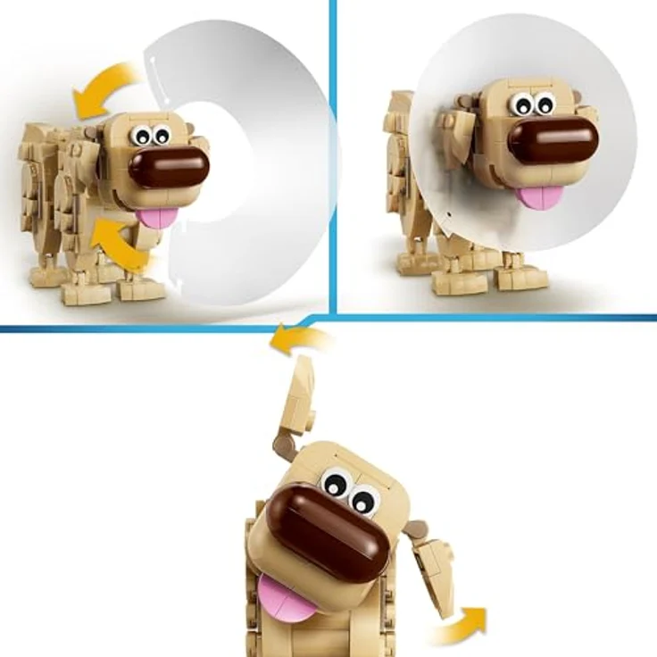 LEGO Disney and Pixar Kevin und Dug, Spielzeugset mit Golden Retriever und exotischem Vogel, DIY Deko für Kinderzimmer, 43290, für Mädchen ab 9 Jahren – Bild 4