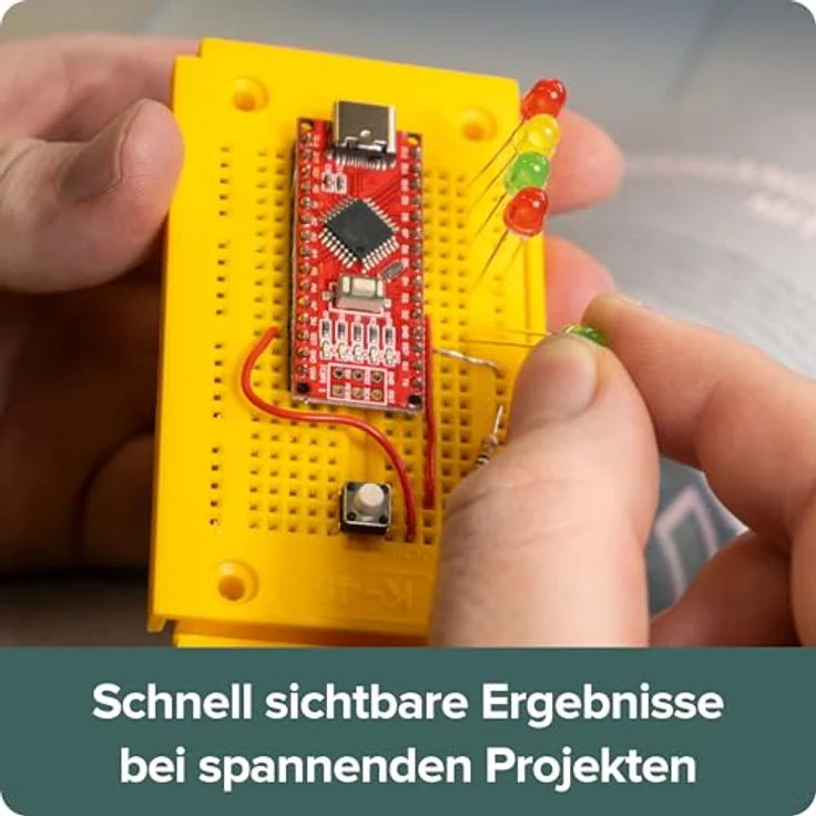 FRANZIS 671936 - Mach`s einfach - Maker Kit für Arduino Perfekt für Einsteiger, Weiß, inklusive Arduino-kompatiblem Nano-Board und mBlock 5 Programmierung – Bild 8
