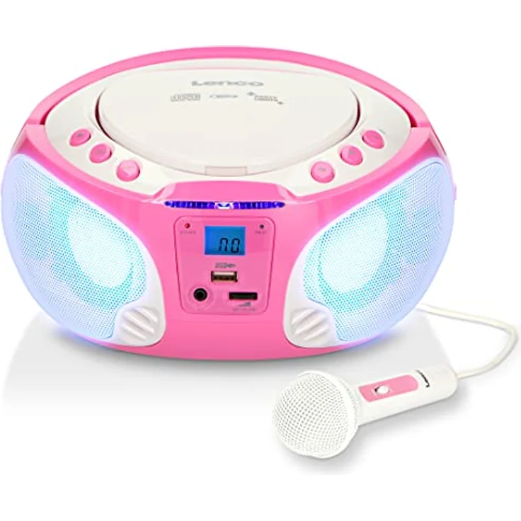 Lenco SCD-650 - Ghettoblaster - pink - Radio-Tuner - Neu – Bild 2