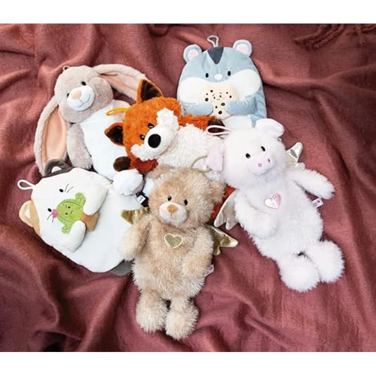Nici Wärmflasche Hase Fjella, 300 ml, 35 cm, 2in1 Kuscheltier und Wärmflasche, beige und hellbraun – Bild 5