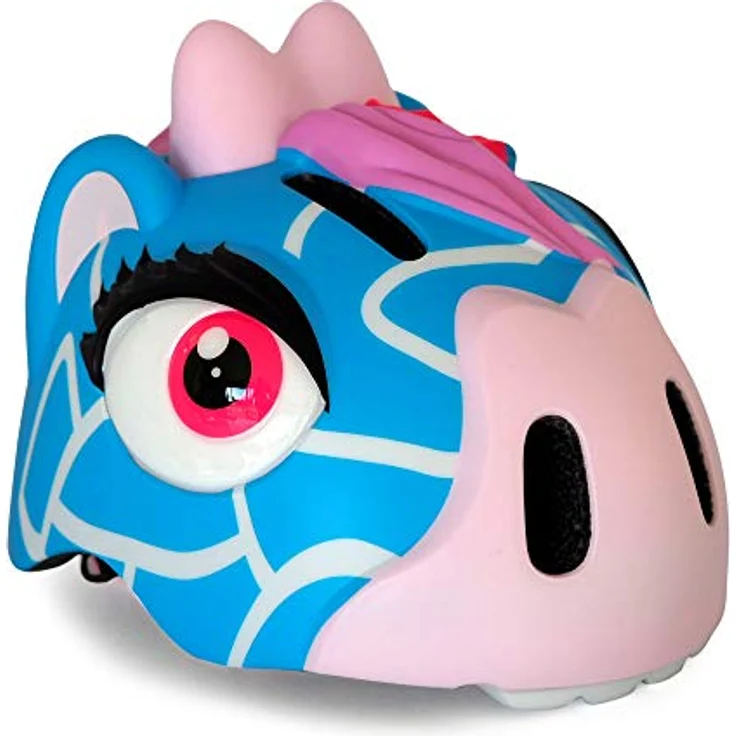 Crazy Safety Kinder Fahrradhelm | Kinder 2-7 Jahren mit LED-Rücklicht, 6 Belüftungsöffnungen, Giraffe Blau – Bild 1