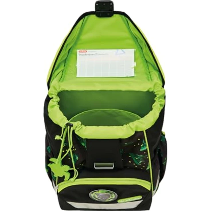 Herlitz Schulranzen Set Jungle Explorer, 6-teilig, ultraleichte ergonomische Schultasche für 1. Klasse, 22 L, wasserabweisend, mit Reflexmaterialien – Bild 5