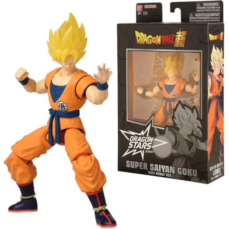 Bandai Dragon Stars, Exklusive Articulated Figur Super Saiyan Goku (DBS Broly Ver.), 17 cm, orange – Bild 1