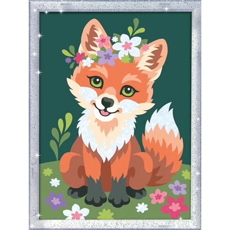 Ravensburger - Malen nach Zahlen 23765 - Blumiger Fuchs - Kinder ab 9 Jahren – Bild 2