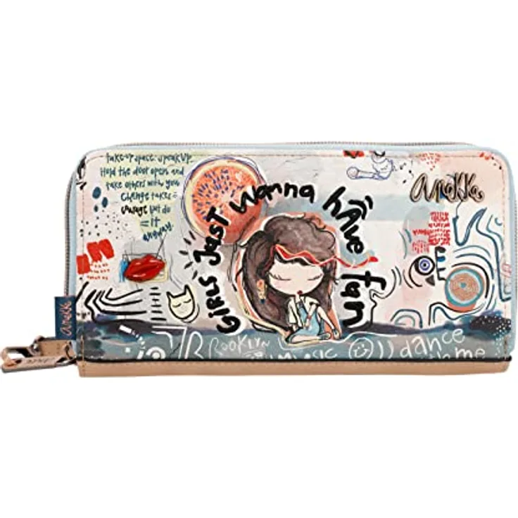 Anekke Fun&Music Geldbörse 20 cm, mehrfarbig, 100% Polyurethan, Kinderportemonnaie