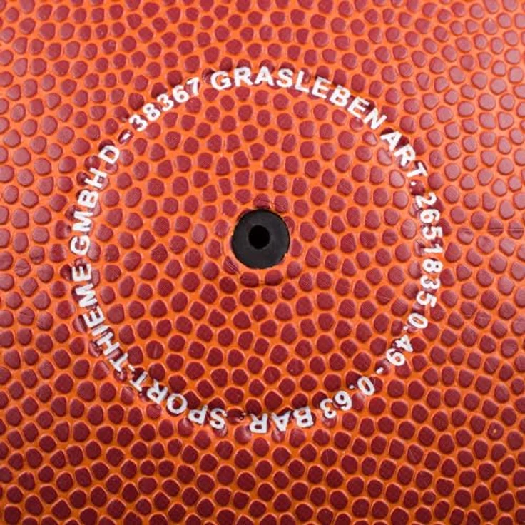 Sport-Thieme Basketball School Größe 7, Unisex Trainingsball in Orange mit Butyl-Blase und hoher Griffigkeit – Bild 5