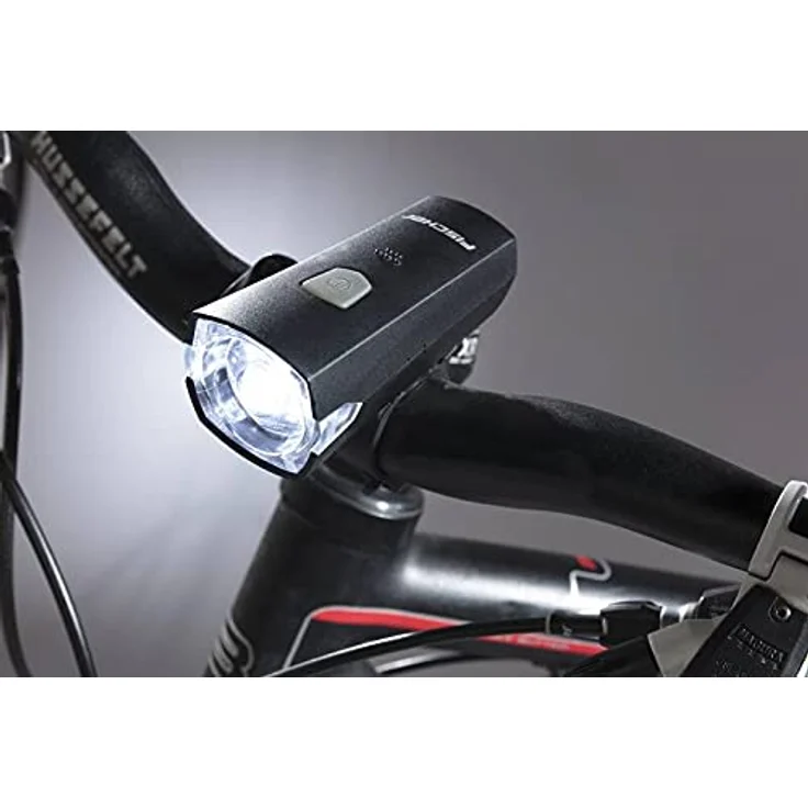 Fischer Fahrrad Beleuchtungs-Set 12 Lux, 7-teiliges Batterie-Leuchtenset, Front- und Rückleuchte, Reflektor und Speichenstrahler, Spritzwasserschutz nach IP44, StVZO-zugelassen – Bild 3