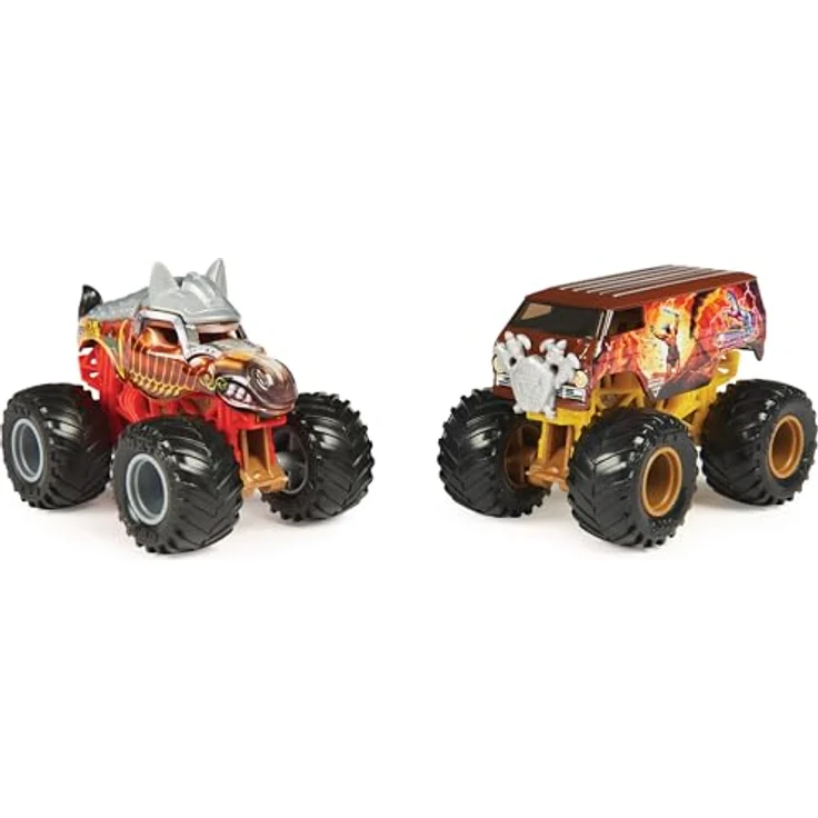 Monster Jam Original Monster Jam Zweier-Pack mit authentischen Monster Trucks im Maßstab 1:64 (Sortierung mit verschiedenen Designs, Zufallsauswahl) – Bild 6